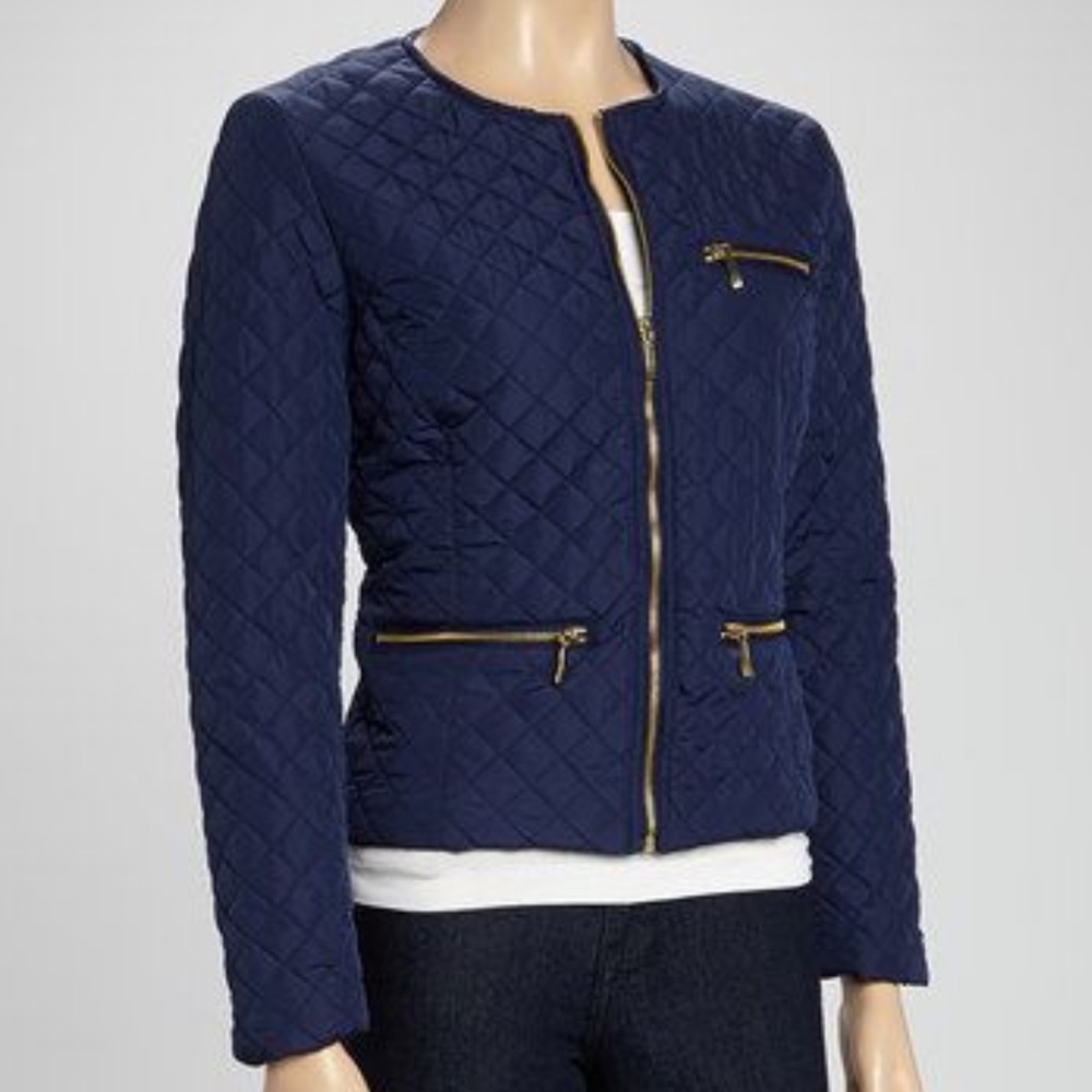 Ruby Road quilted navy jacket Size 6